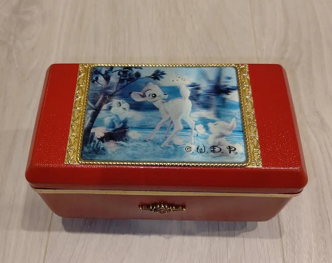 バンビ　プリンスディズニーオルゴール　オルゴール付きジュエリーボックス 昭和レトロ PRINCE プリンスディズニーオルゴール ジュエリー
