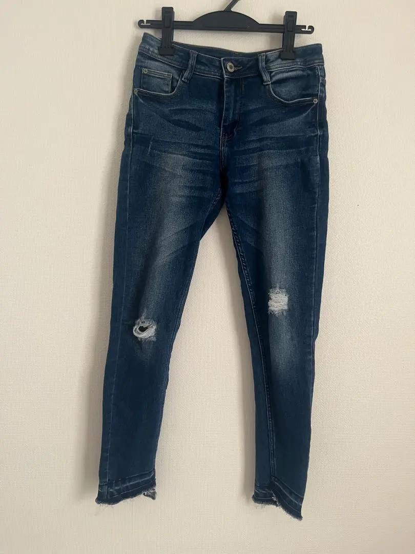 Thumbnail of Distressed Skinny Denim Jeans, Size S