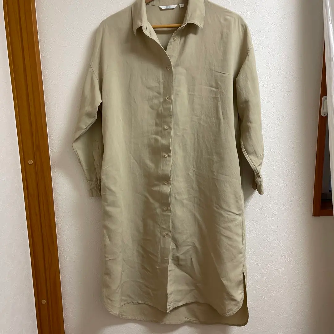 Thumbnail of Uniqlo Linen Blend Shirt Dress, M