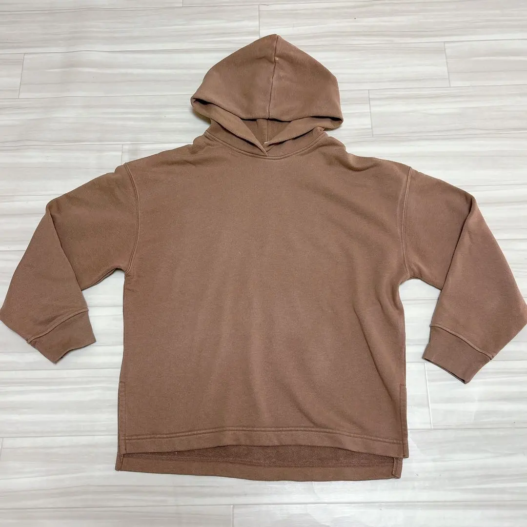 Thumbnail of Uniqlo Sweat Slit Pullover Hoodie M Brown UNIQLO
