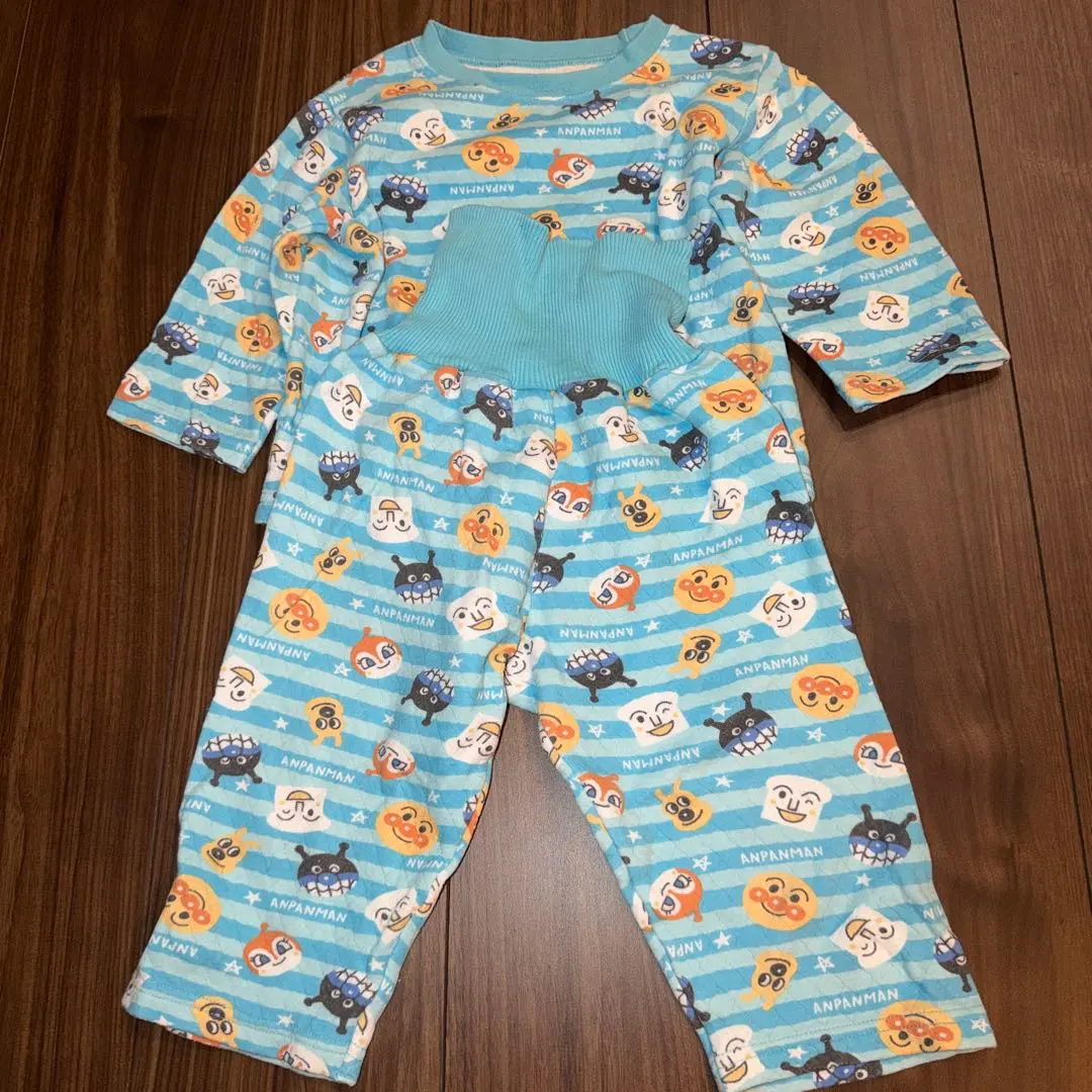Thumbnail of Anpanman baby pajamas, 95cm, light blue