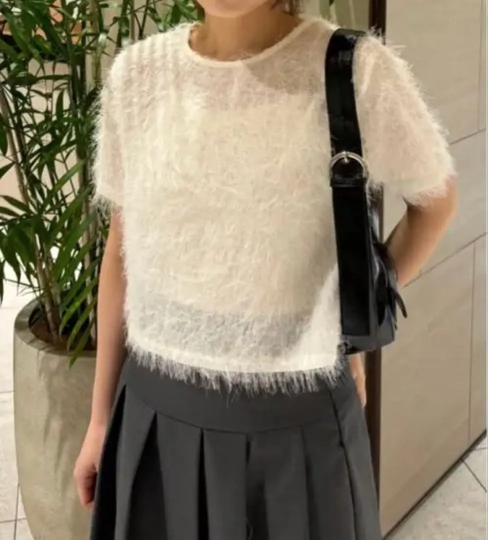 Thumbnail of Sheer Fringe T-shirt