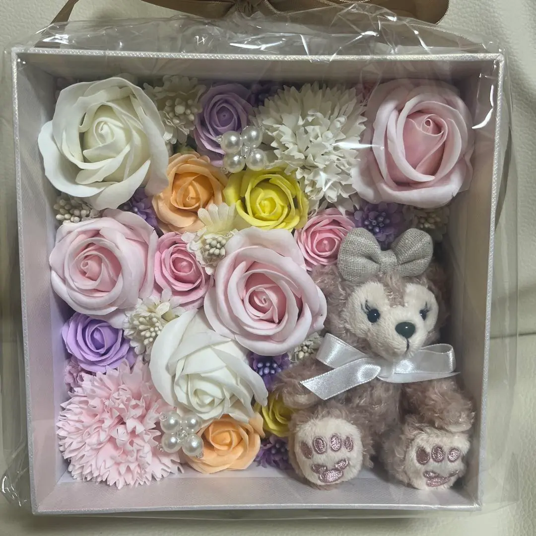 ダッフィー ぬいぐるみ ディズニーシー プリザーブドフラワー