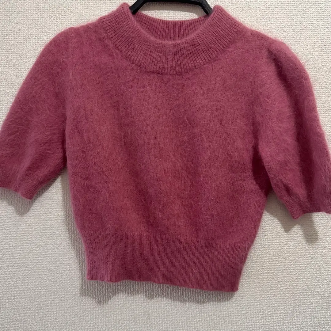 Thumbnail of Snidel Short Sleeve Knit Pink Sweater Adult Short Sleeve Knit Top