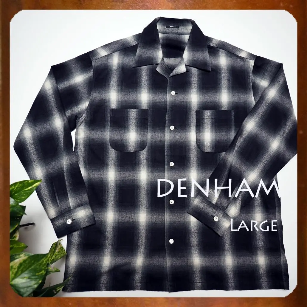 DENHAM SHAGGY CHECK SHIRT Mサイズ b3bc42564aa395b9f38220f78ff5a5