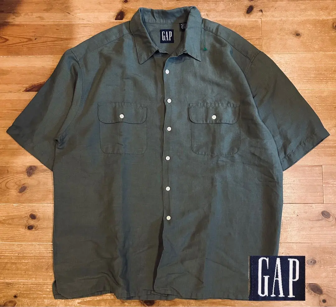 Thumbnail of Shirt, vintage 90s OLD GAP, Gap, excellent condition, linen, L, hemp, khaki