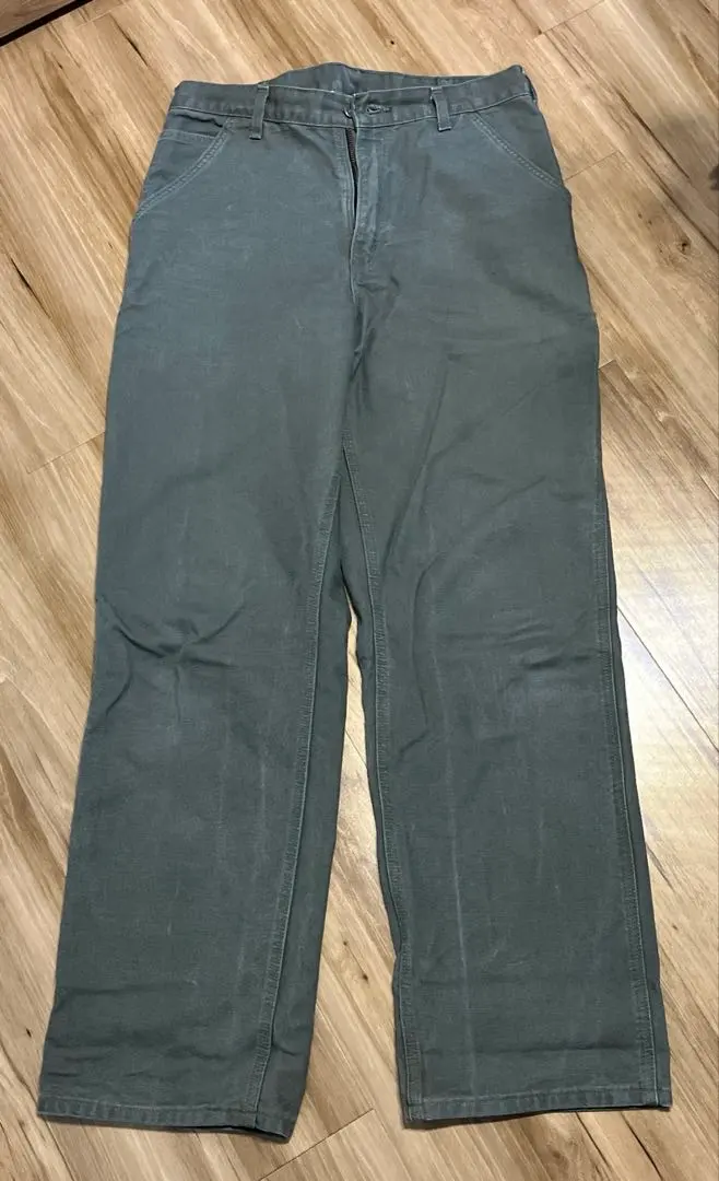 Carhartt 牛仔褲 工作褲 卡其灰 33×32 的縮圖