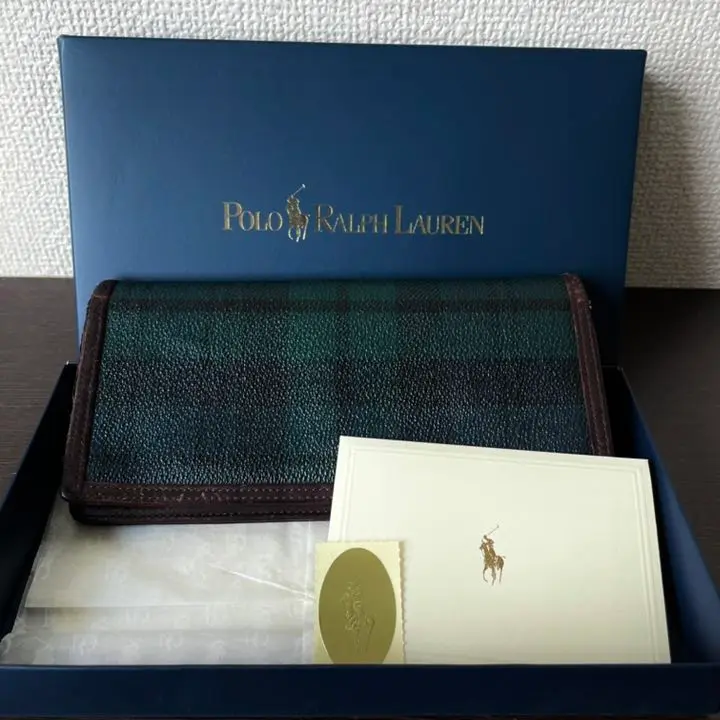 希少　良品　ポロバイラルフローレン　チェック柄　長財布　ロングウォレット 楽天市場】POLO Ralph Lauren ポロ ラルフローレン 財布