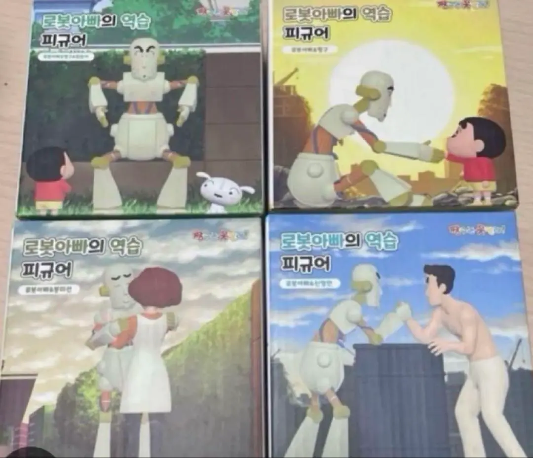 クレヨンしんちゃん　ロボとーちゃんフィギュア4種セット韓国CGV 2025年最新】韓国 クレヨンしんちゃん cgv 映画 フィギュアの
