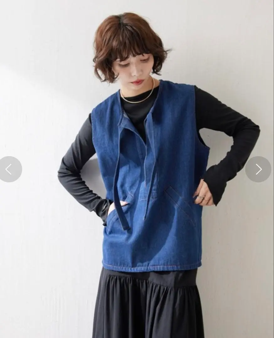 ear PAPILLONNER（イアパピヨネ）フェイクトスカーナベスト 追加生産》フェイクトスカーナベスト【SUM1 STYLE】 | ear