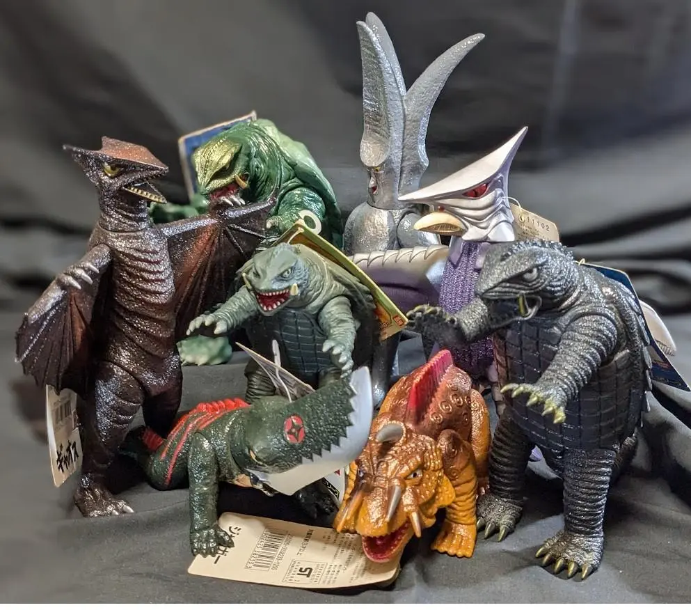大怪獣ガメラVS大悪獣ギロン・リアルフィギュア・硬質ソフビ・角川大映・大全集 独創的 大怪獣ガメラVS大悪獣ギロン・リアルフィギュア・硬質