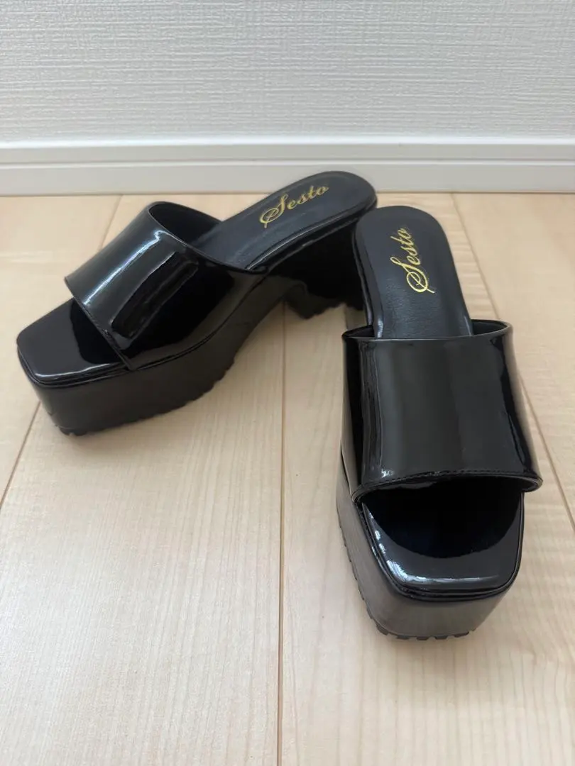 Thumbnail of Almost new ⭐︎ SESTO Platform Chunky Heel Sandals, Size L (fits 23cm-24cm)