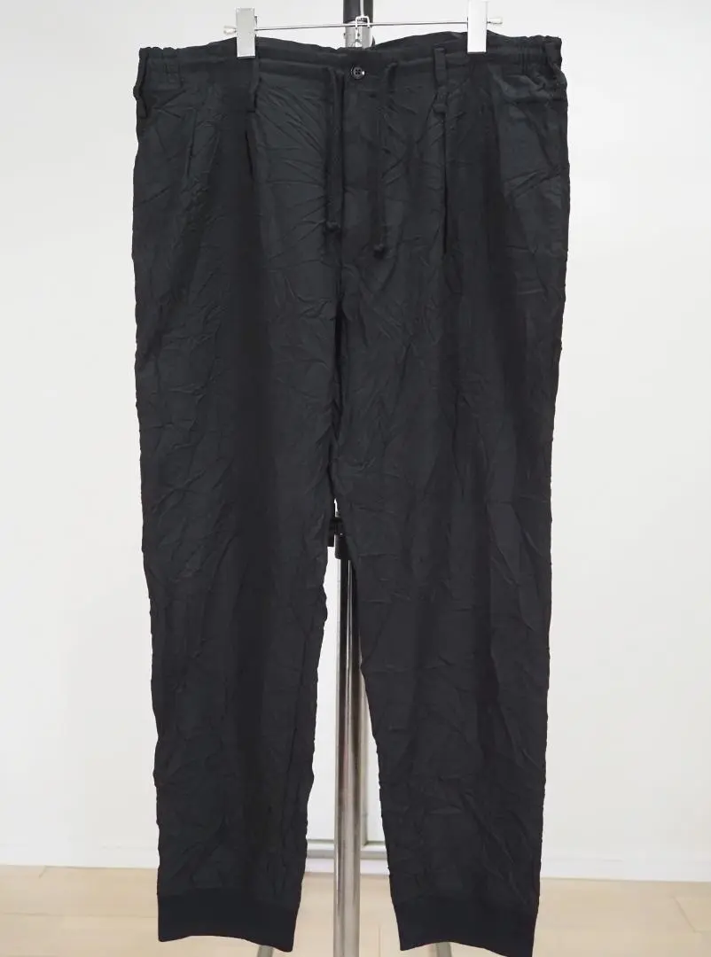 18SS Yohji HOMME カーゴワイドイージーパンツ ヨウジヤマモト ギフト】 DENIM BLACK CARGO HOMME POUR Yamamoto Yohji - BLACK