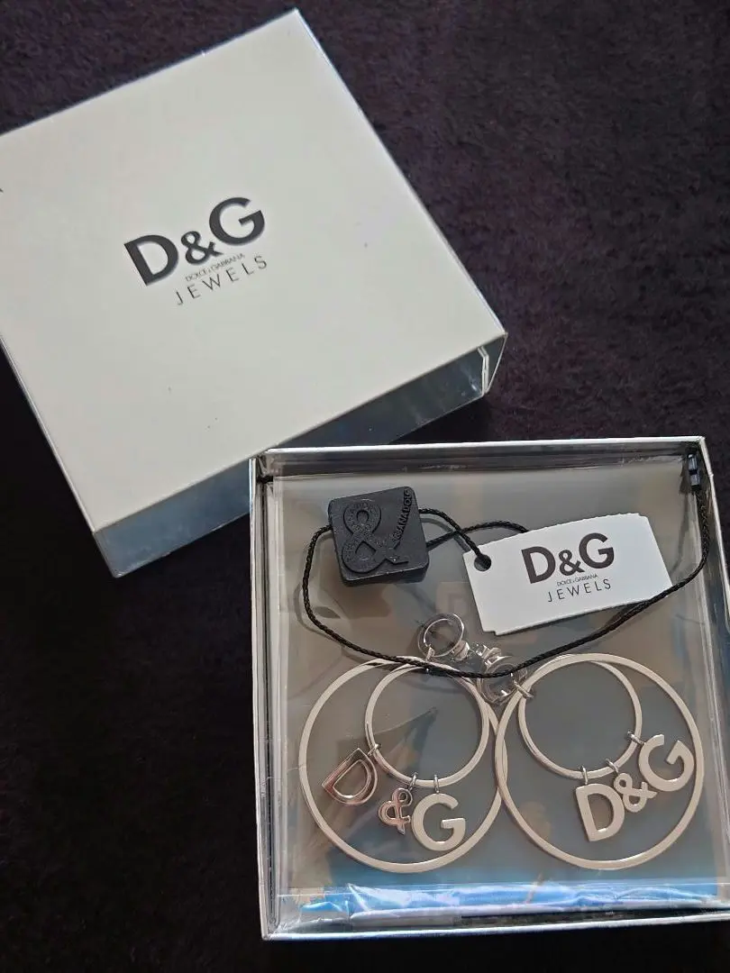 Dolce&Gabbana DGロゴ ピアス 両耳用 シルバー ドルガバ dolce-008_3.jpg