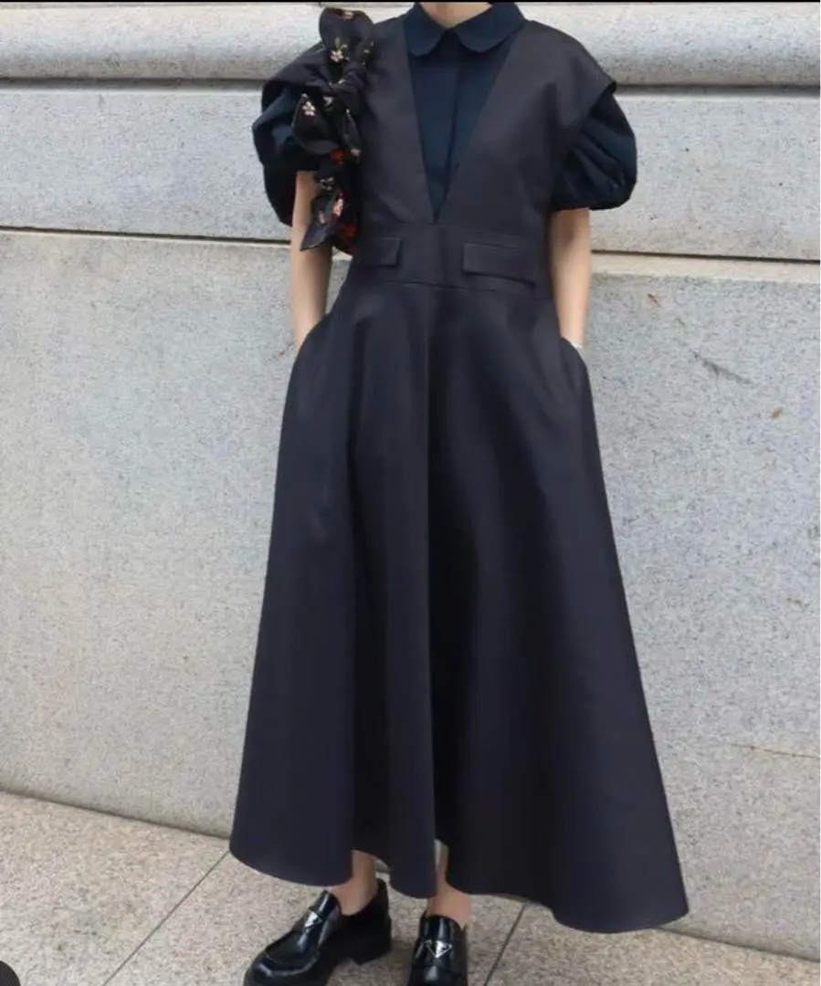 Thumbnail of machatt V-neck Jumper Skirt