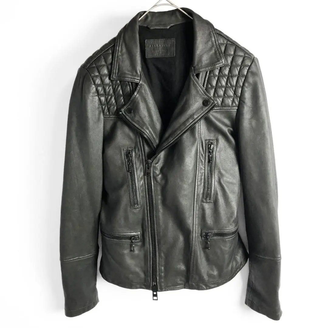 美品 ALSAINTS LEATHER（羊革）ダブルライダース ヌバックスエード 美品 ALSAINTS LEATHER（羊革）ダブルライダース ヌバックスエード