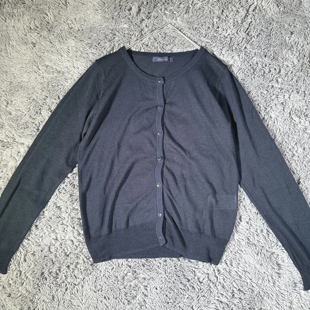 Thumbnail of American Holic Long Sleeve Cardigan Thin Navy Blue Measures against air conditioning and UV rays F