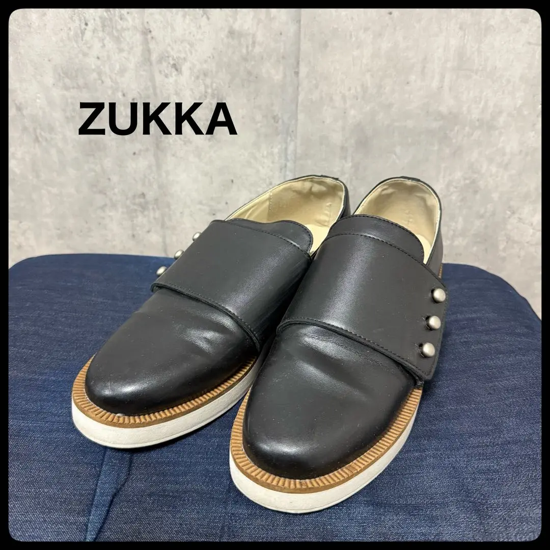 良好　ZUCCa タッセル　ローファー　ブラック　フラットシューズ　合皮 2025年最新】zucca レディース ローファー・革靴の人気アイテム