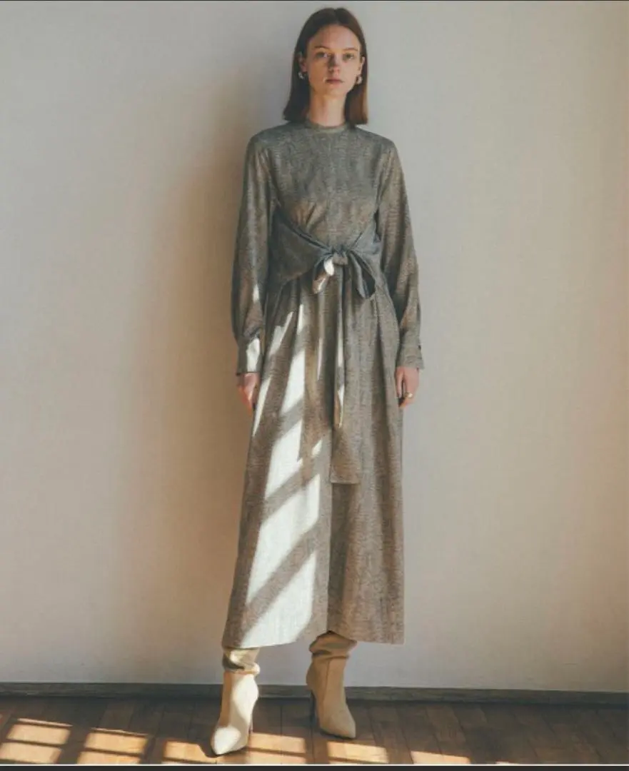 Thumbnail of Decluttering: CLANE Waist Ribbon Python Dress