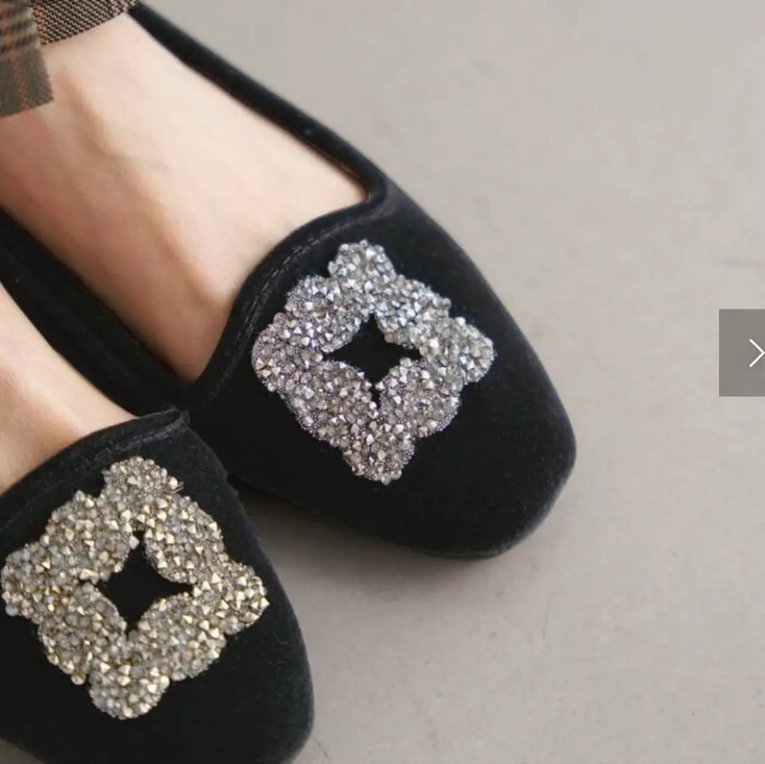 IENA MALUS/マリュス VELVET SHOES 36 イエナ IENA 《予約》MALUS/マリュス VELVET BIJOU SHOES