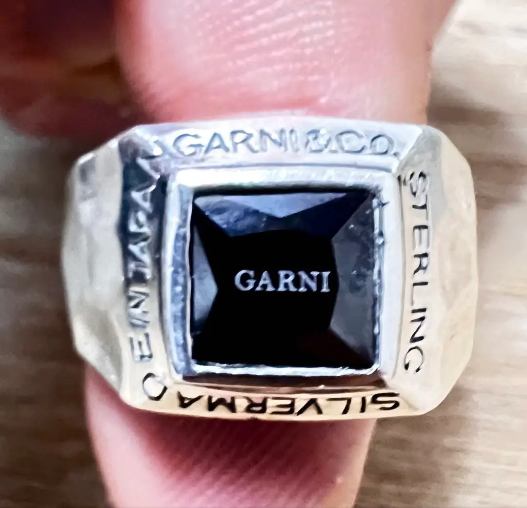 ◆【極美品】GARNI ガルニ オニキス 廃番リング ◇ 美品 GARNI ガルニ 廃番 リング（◇ 極美品 GARNI ガルニ