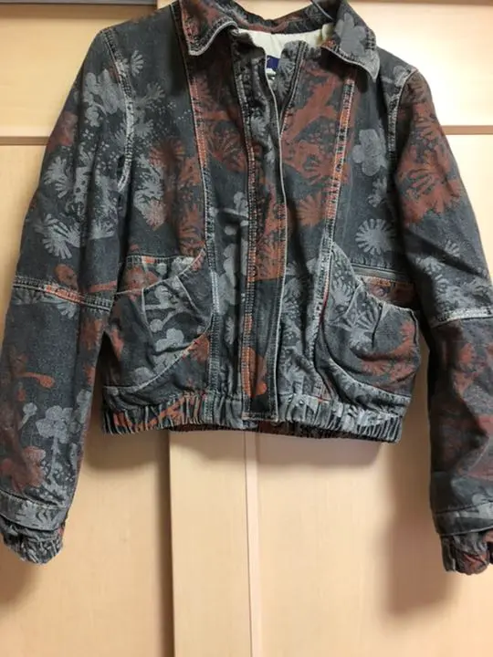 6180→6000円☆KENZO ダメージ加工 宝石釦ジャケット チュニジア製