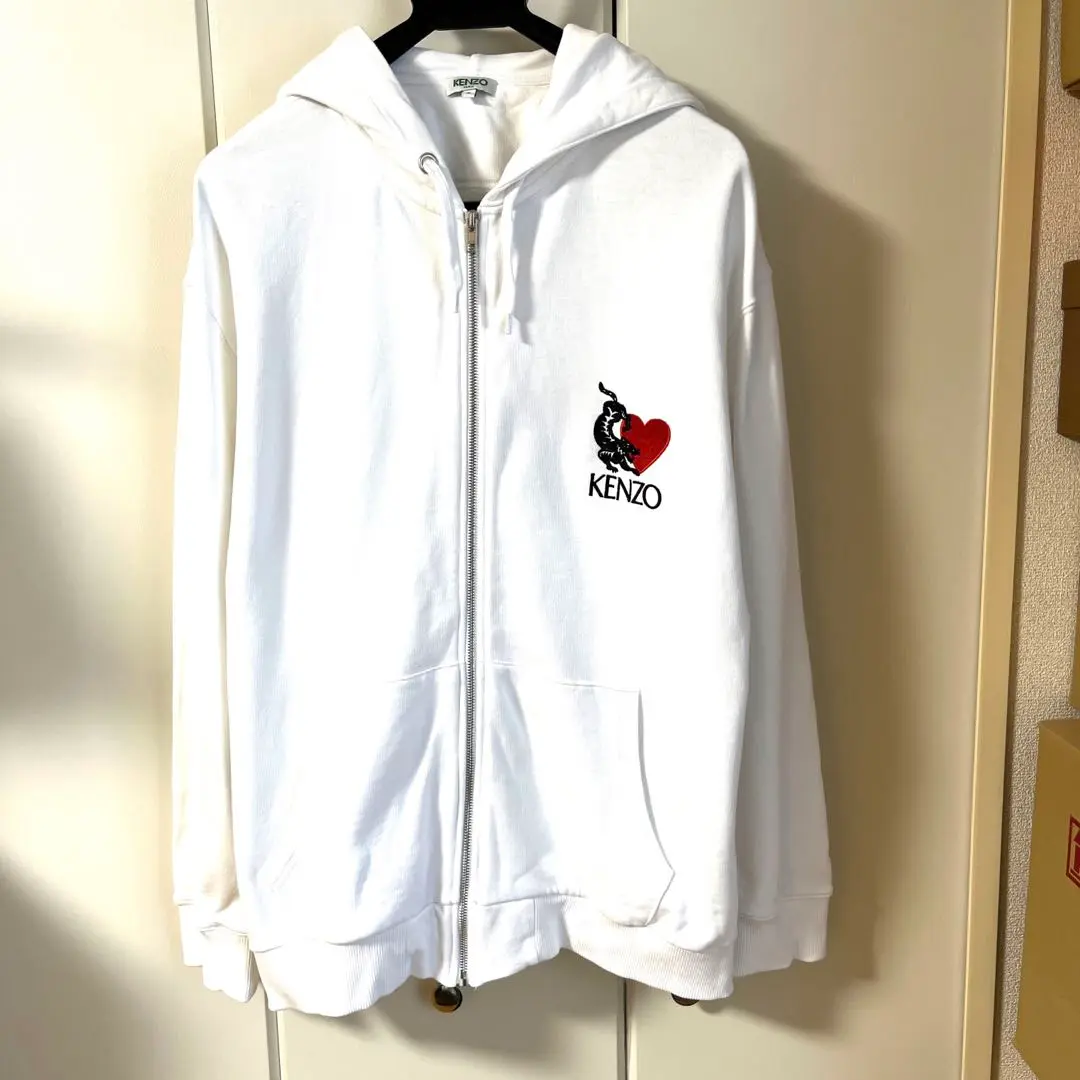 【KENZO】刺繍入りジップアップフーディー KENZO ケンゾー パーカー Boke Flower Zip Up Hoodie