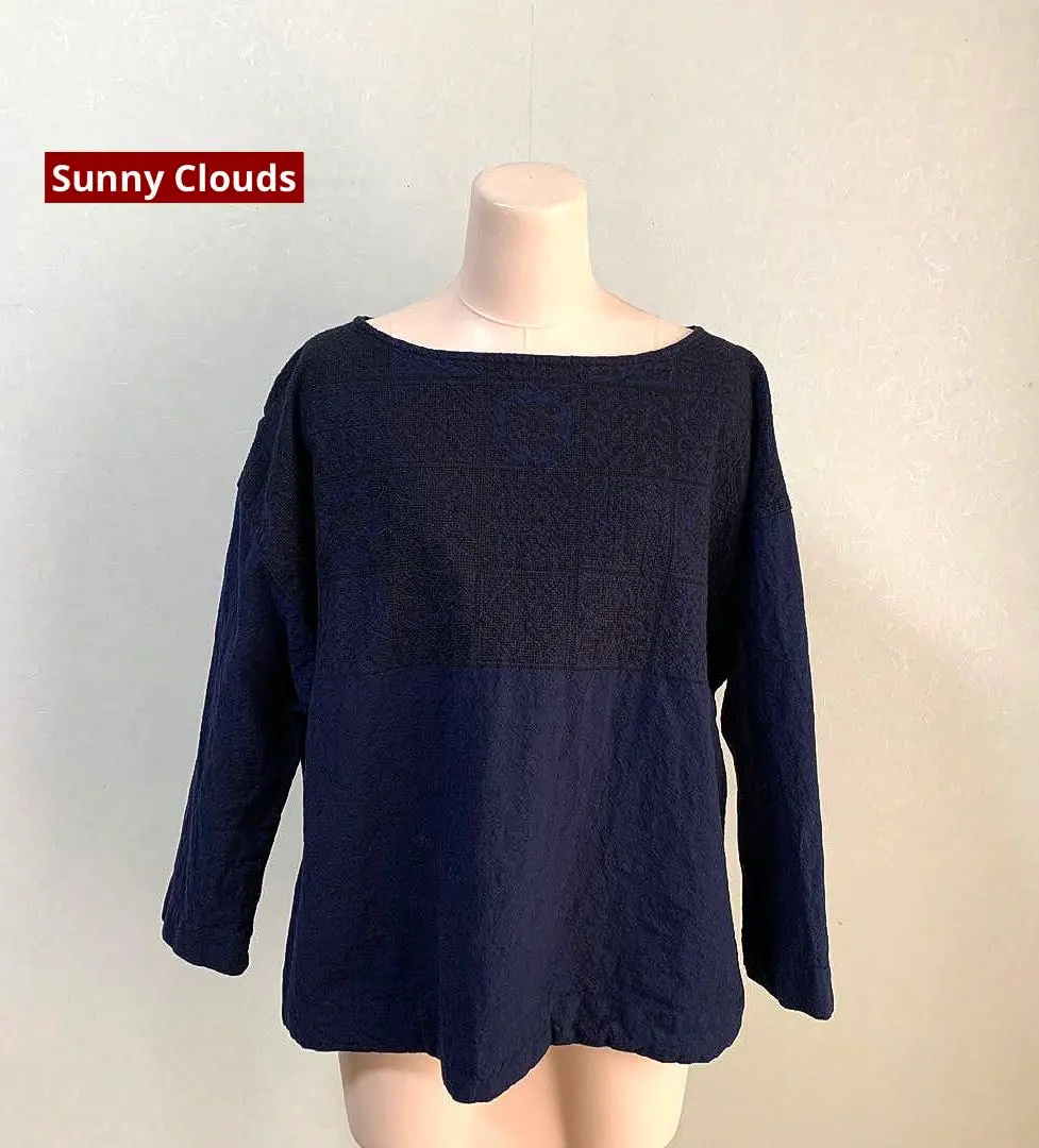 Thumbnail of Plus Size Sunny Clouds Cotton Linen Embroidered Long Sleeve Blouse 3L