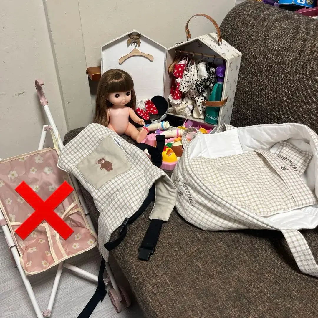 しゅりこ　人形用木製クローゼット扉付き　ハンドメイド　レミン＆ソラン しゅりこ様専用 人形用木製クローゼット扉付き ハンドメイド