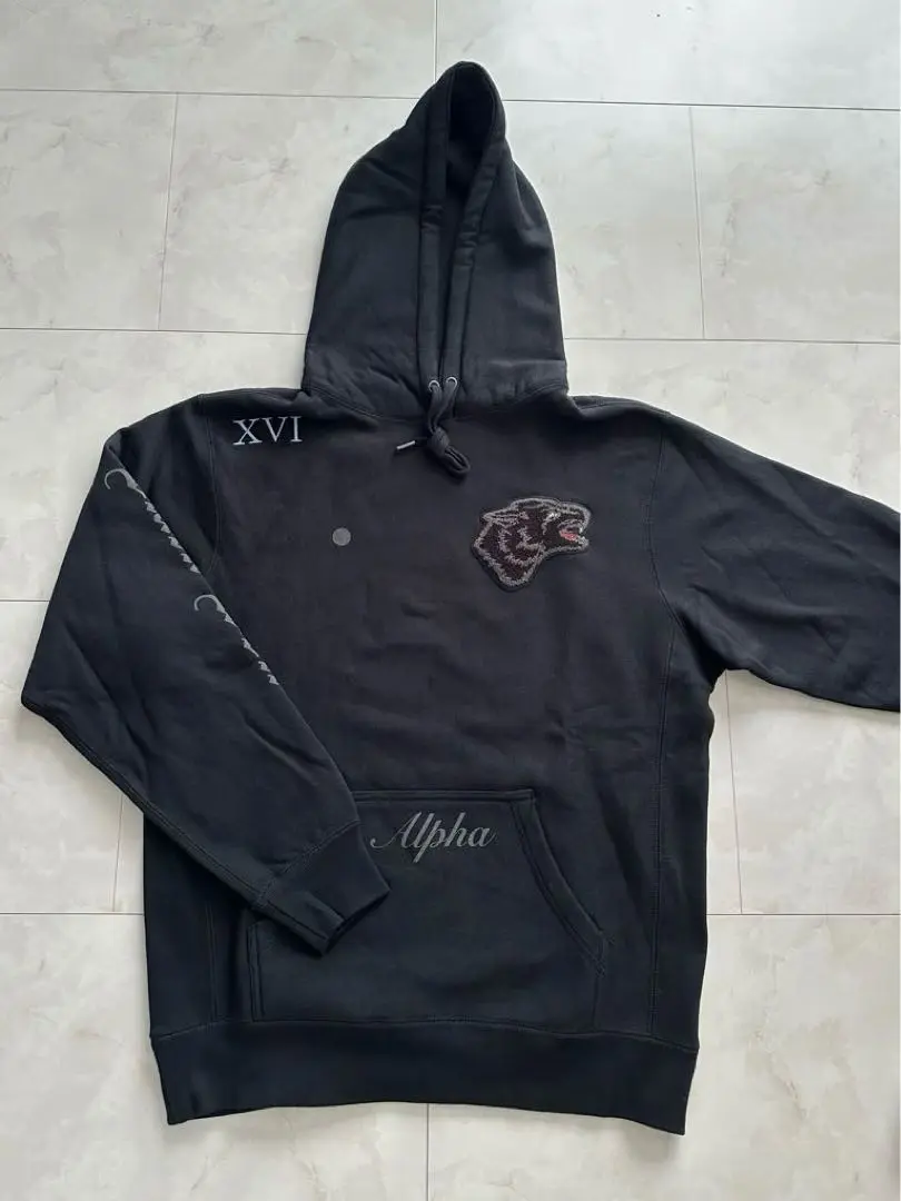 Greyson グレイソン パーカー wolf ロゴ 黒M（L）