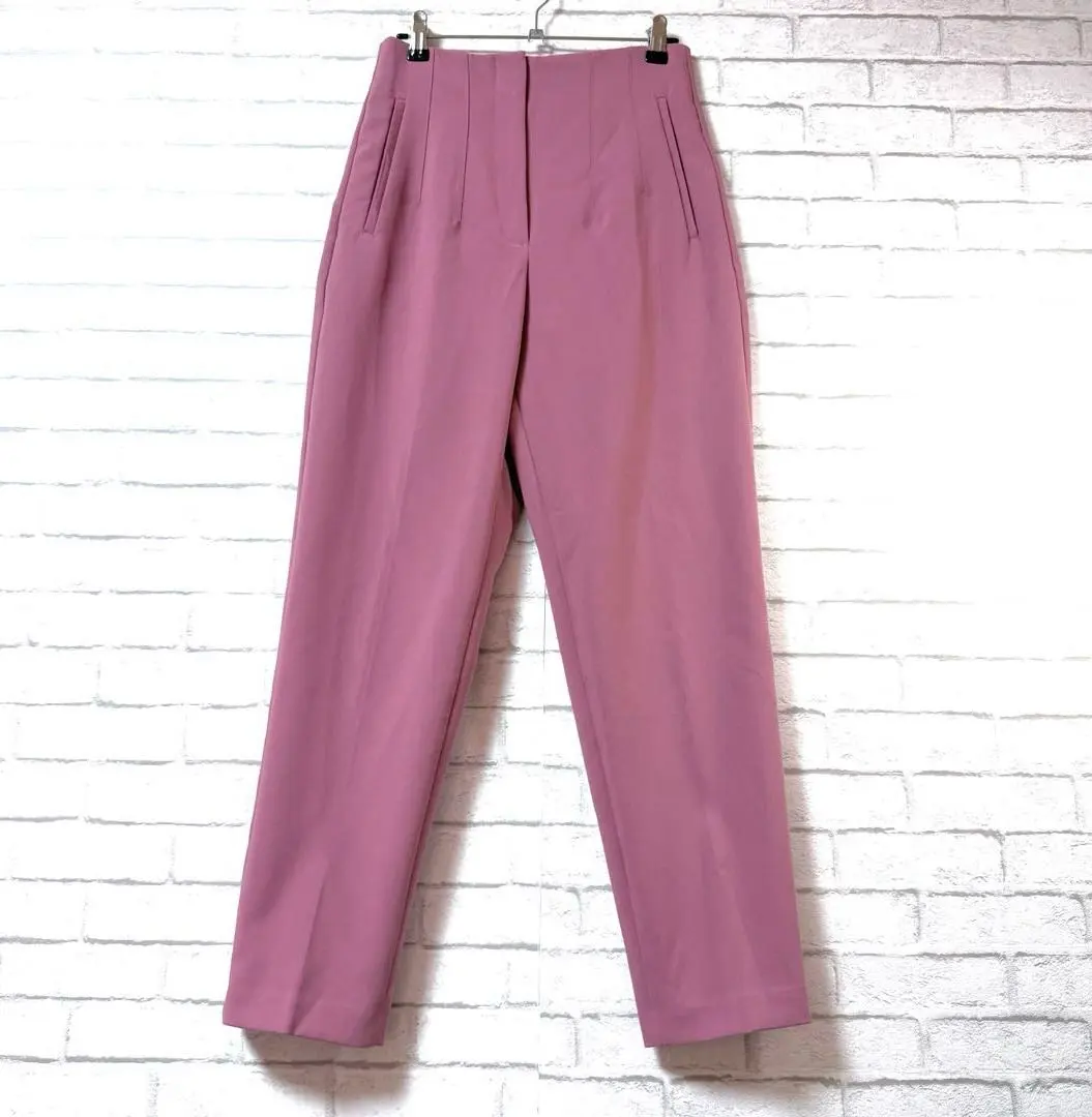 Thumbnail of ZARA High Waist Slacks Pants S Pleated Simple