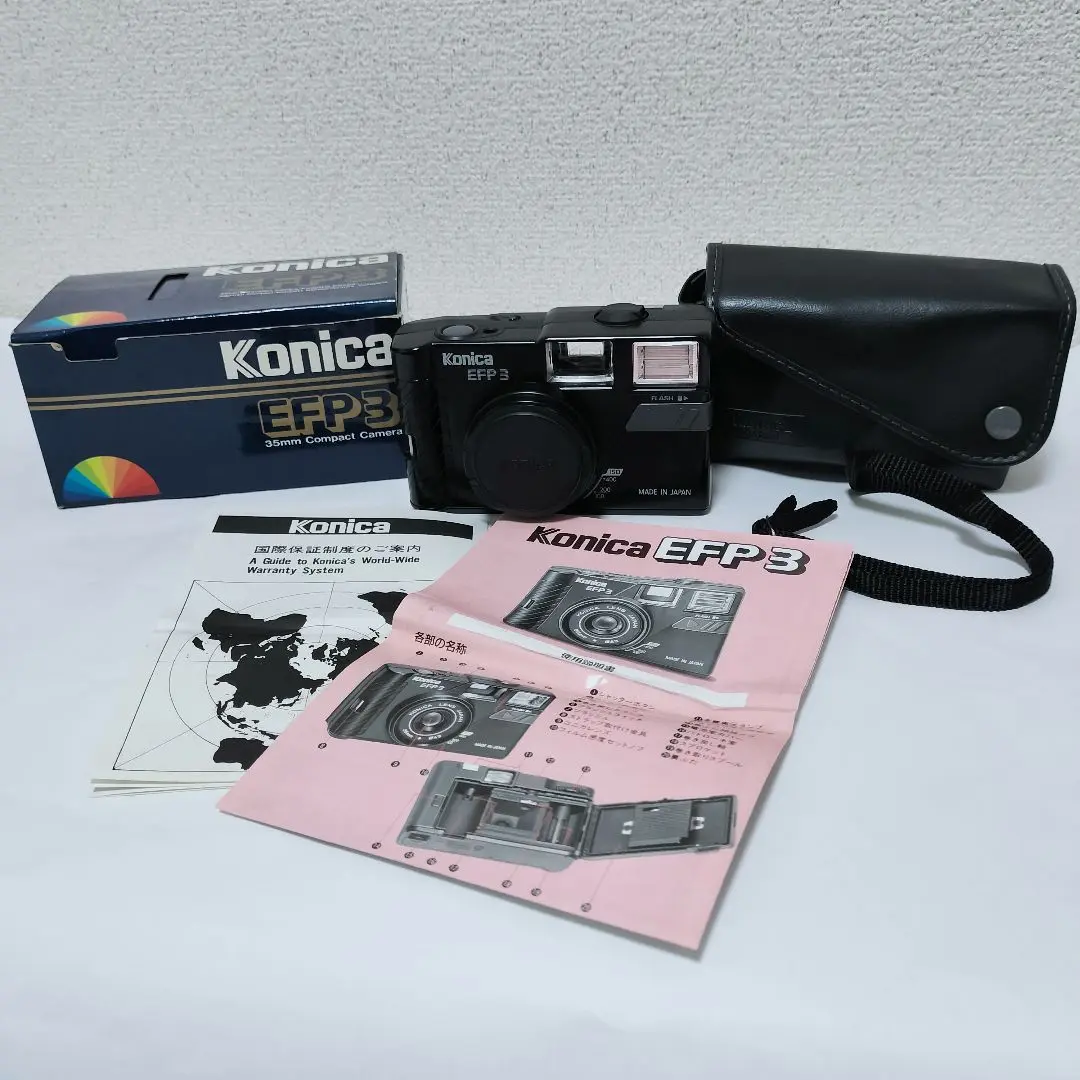 完動品◆極美品【昭和レトロ◆優しく懐かしい写り】人気の黒◆Konica EFP3 2025年最新】konica efp3の人気アイテム - メルカリ