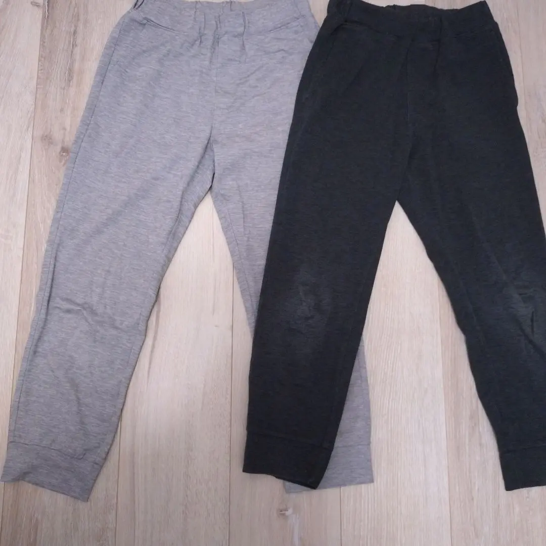 Thumbnail of UNIQLO Size 130 Long Pants, Set of 2, Size 130
