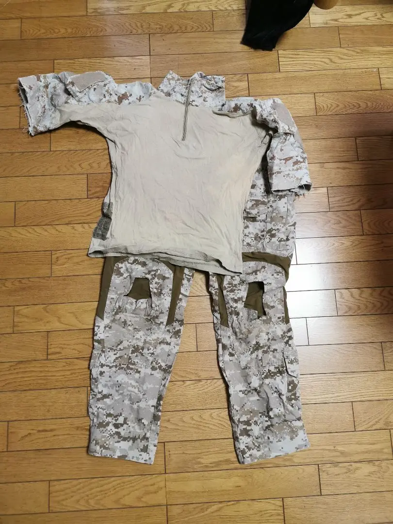 実物　AOR1 シャツとパンツセット BLACK LINE - blog:実物 crye precision aor1 AC コンバット