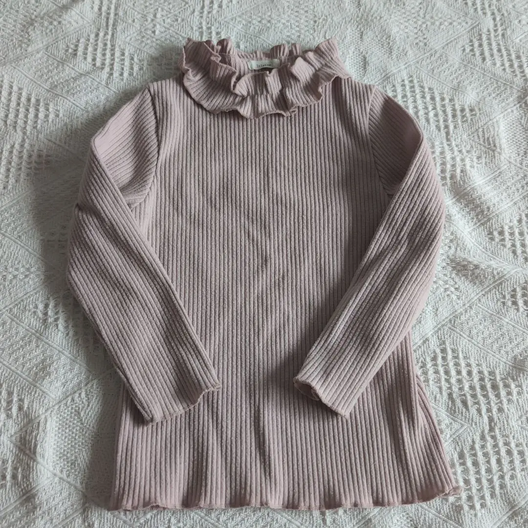 Thumbnail of Korean children's clothing, lulabee, long-sleeved top with frills, 90cm