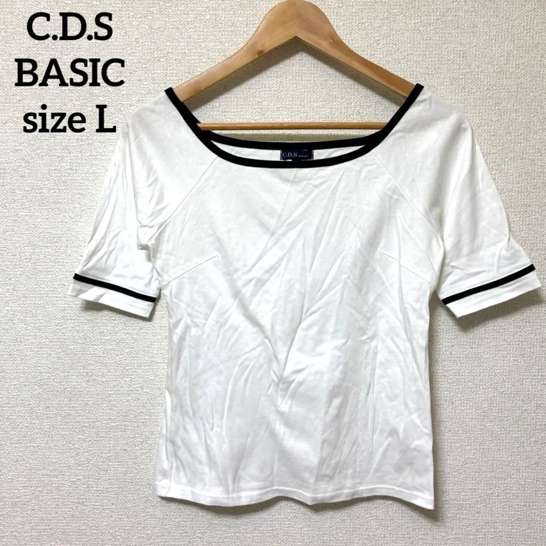 Thumbnail of C.D.S BASIC [L] Short Sleeve T-shirt, 100% Cotton, Made in Japan, Black Line