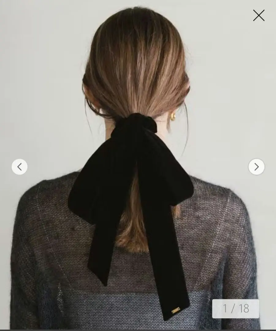 LETICIA リボンベルベットシュシュ Ribbon-VELVET Black Ribbon-VELVET(Black) – LETICIA