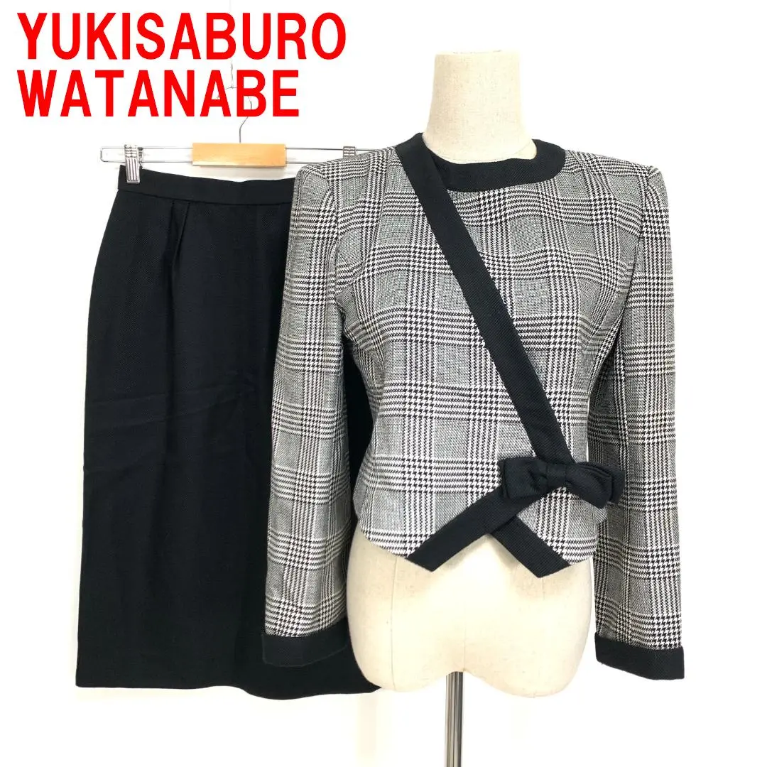 YUKISABURO WATAMABE 高級スーツ スカートセットアップ YUKISABURO WATAMABE 高級スーツ スカートセットアップ ☆