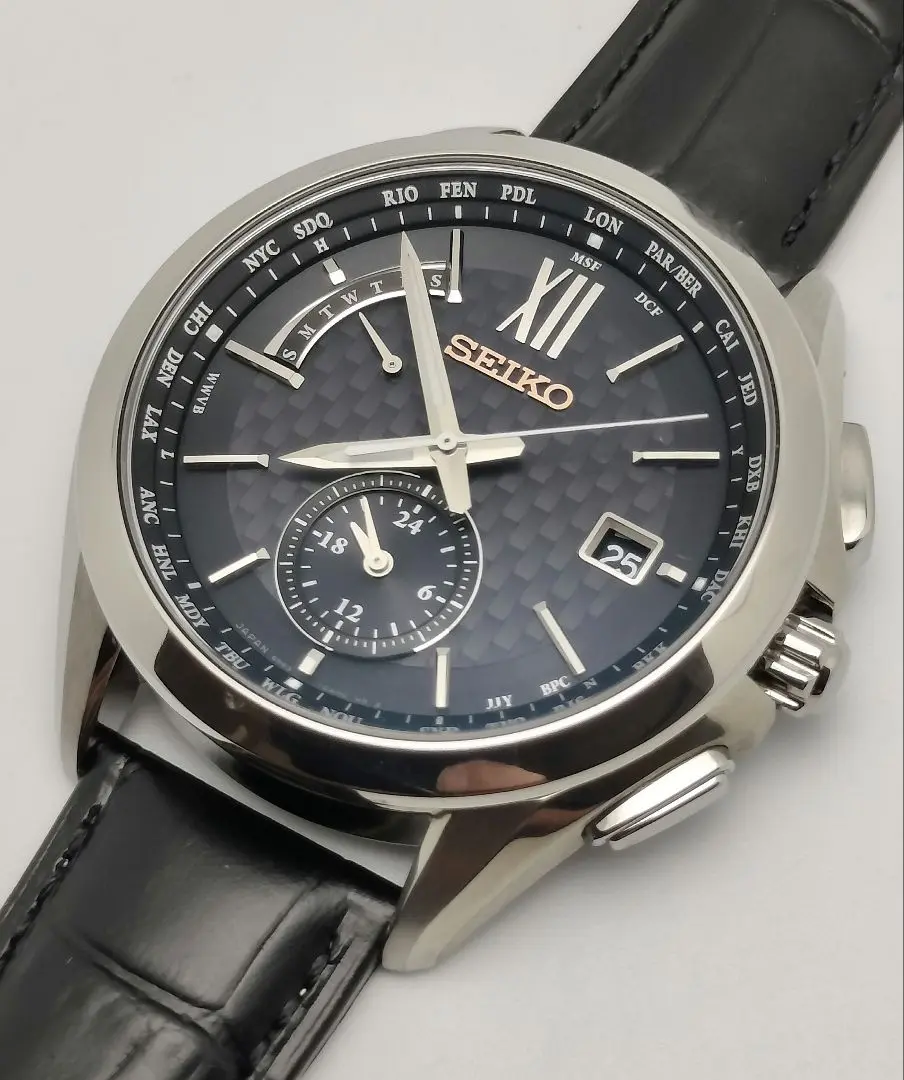 SEIKO SAGA251 腕時計 ブラック　電波時計 Seiko Brightz SAGA251 | Sakurawatches.com