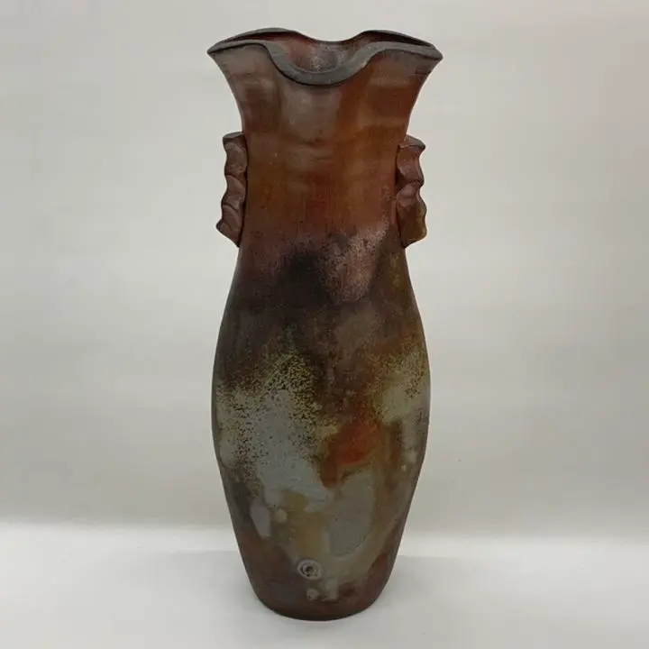 【極美品】備前焼 花入 花器 花瓶 壺 松園【箱付き】 2025年最新】備前焼 花入 松園の人気アイテム - メルカリ