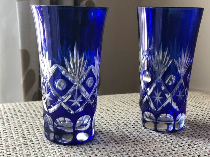 Thumbnail of Cut glass pair