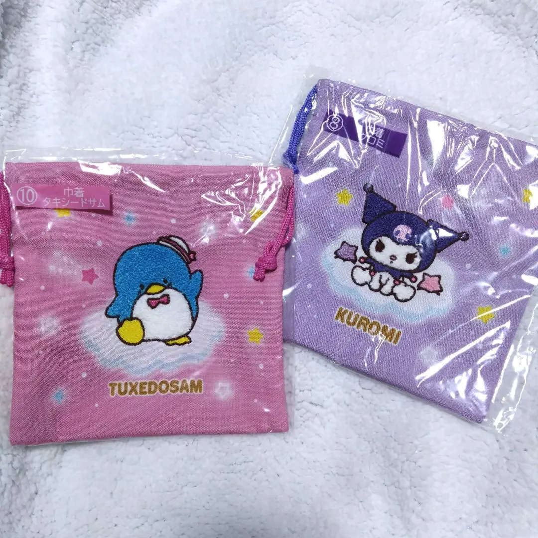 Thumbnail of Kuromi Tuxedo Sam Drawstring Bag