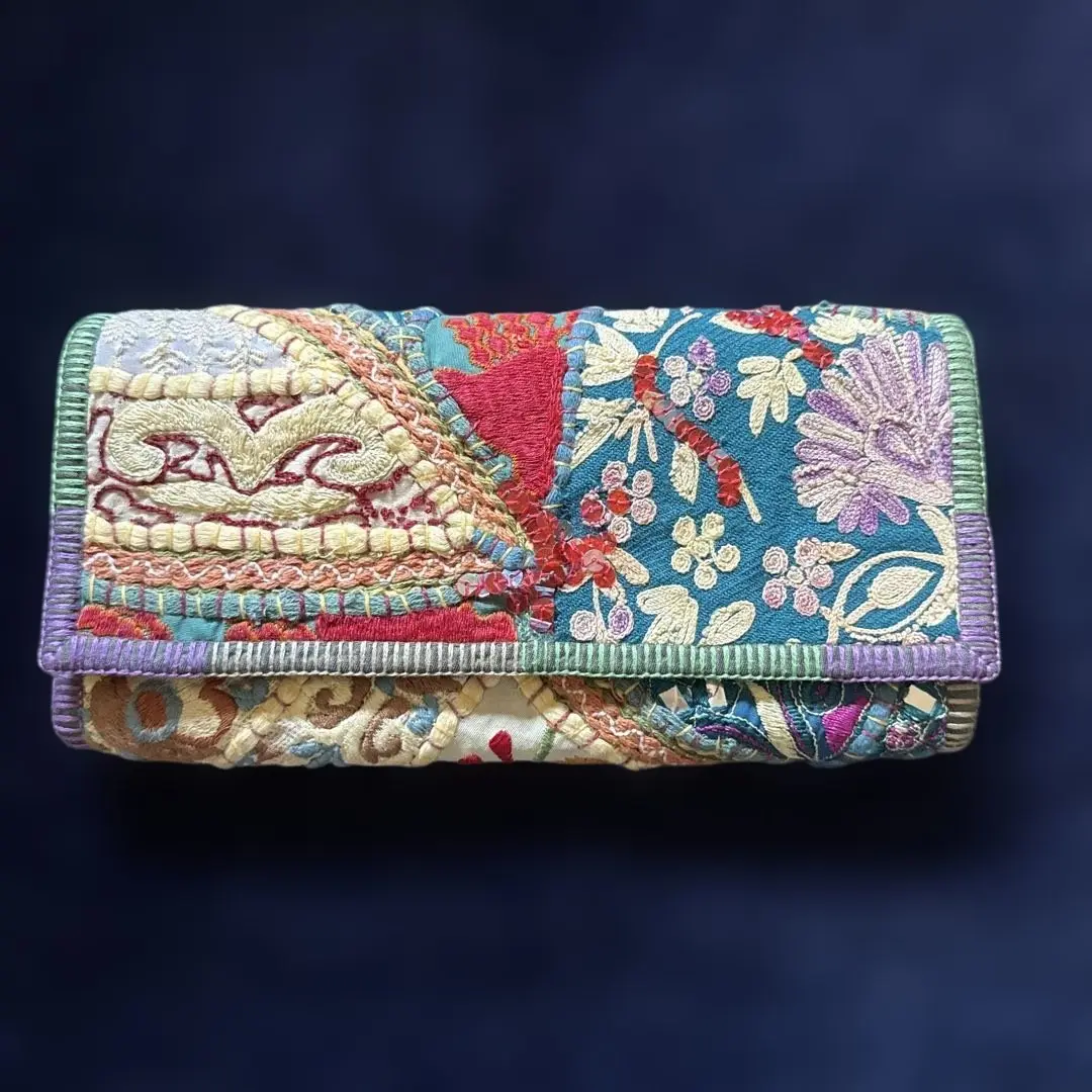 バーンロムサイ 長財布 スザニ刺繍 バーンロムサイ 長財布 スザニ刺繍 - メルカリ