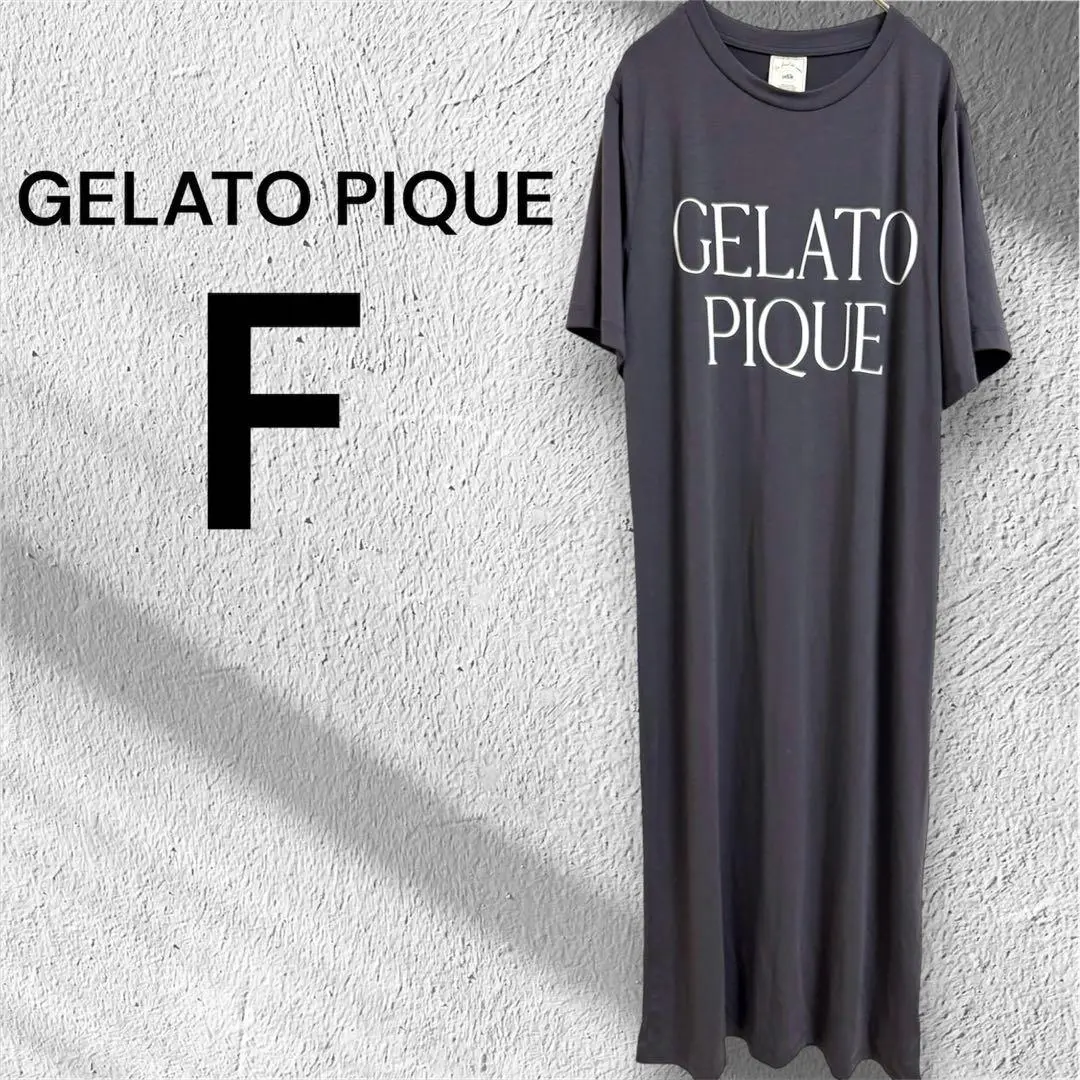 Gelato Pique 居家服 洋裝 睡衣 針織 長袖 標誌 灰色 的縮圖