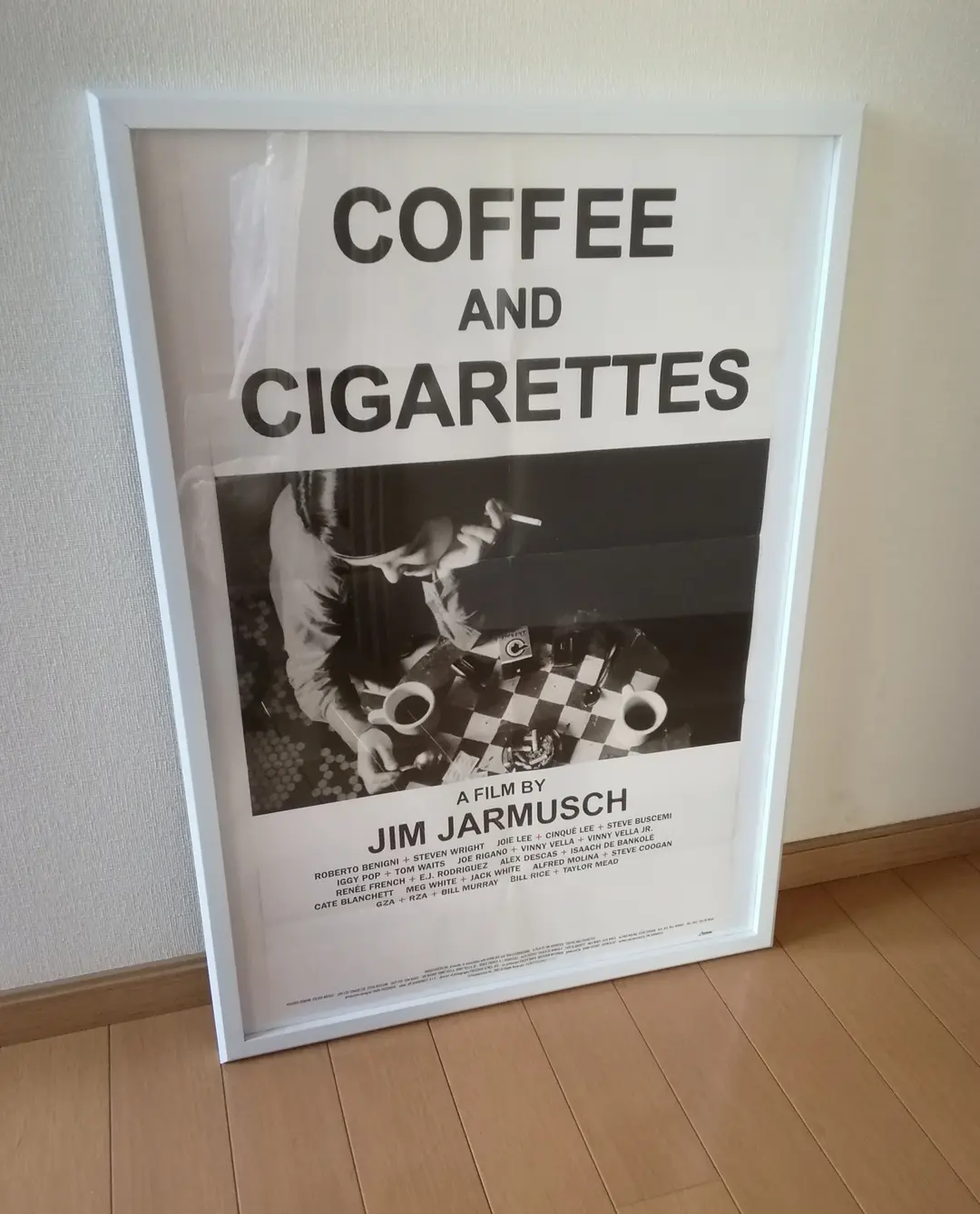 貴重★枚数限定！両面印刷！額付 大 ポスター！コーヒー＆シガレッツ ＪＡＺＺ 貴重☆枚数限定！両面印刷！額付 大 ポスター！コーヒー