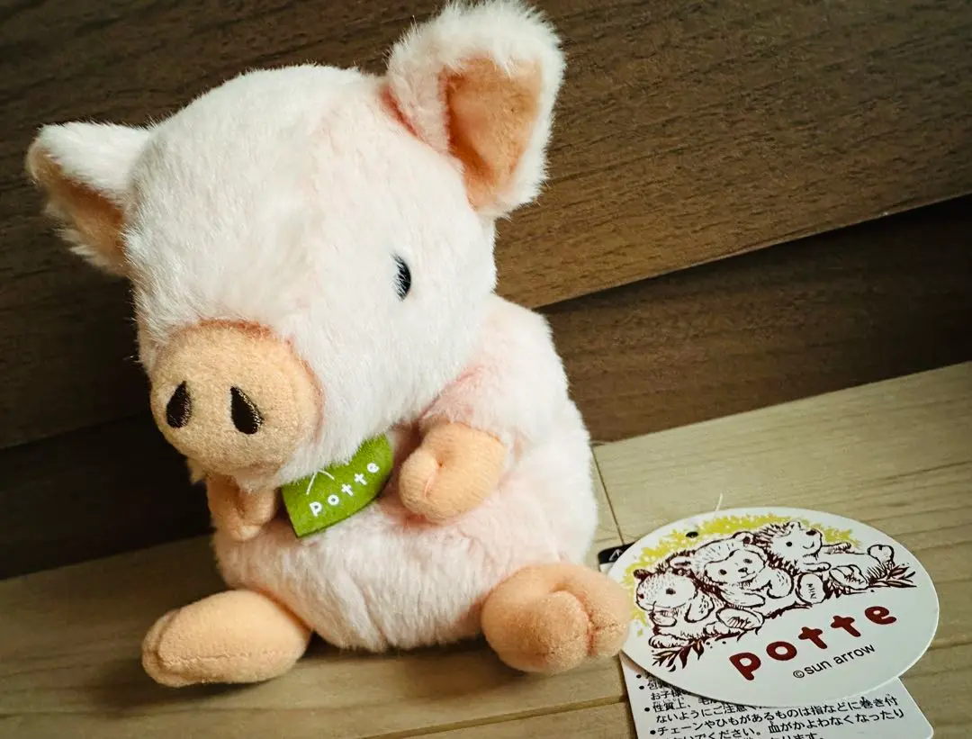 サンアロー　kipper ブタ　ぬいぐるみ　中古品 平成レトロ サンアロー 2002 キッパー kipper ぬいぐるみ 中古品
