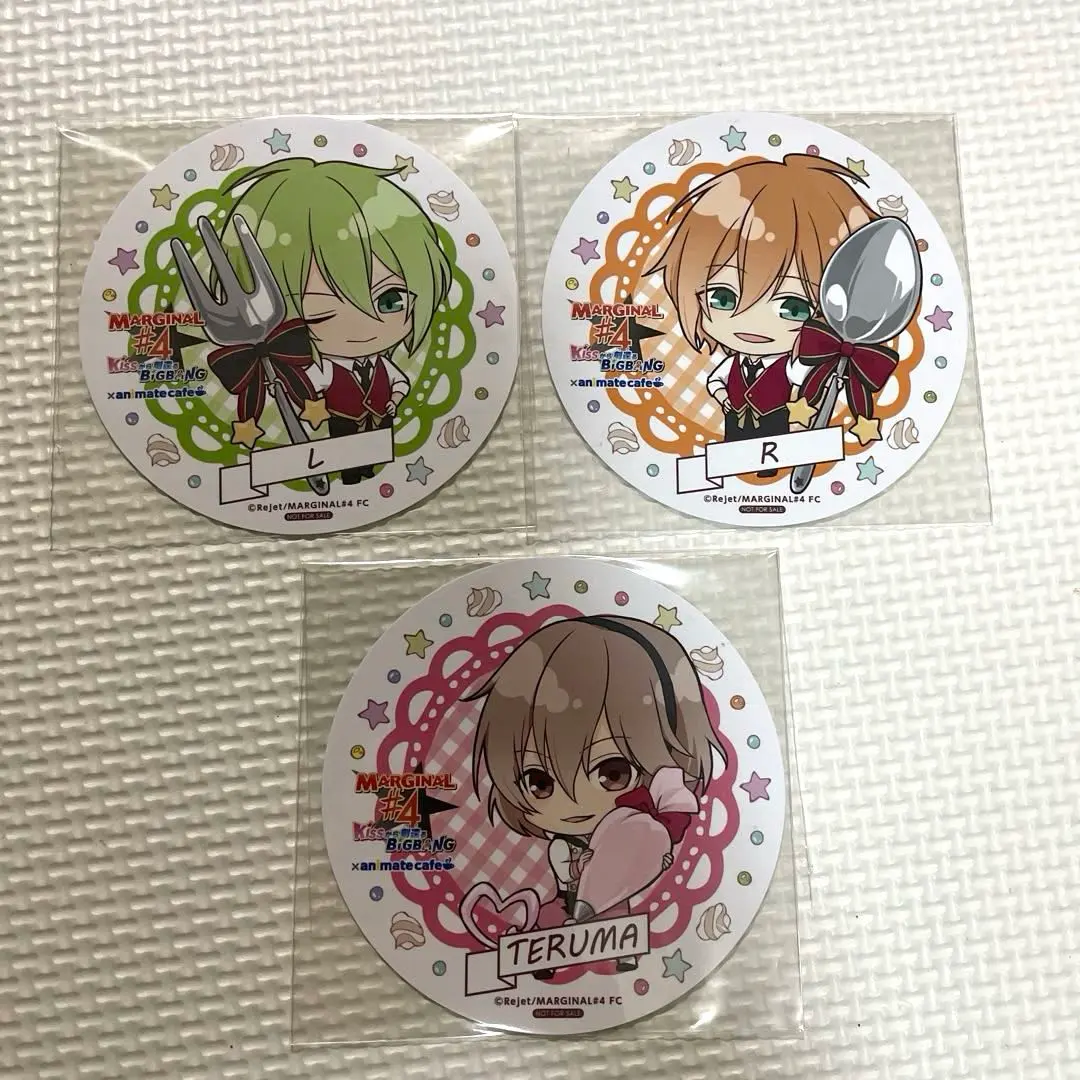 Thumbnail of MARGINAL#4 Coasters: L (El) Nomura, R (Real) Nomura, Teruma Nakama - Set of 3