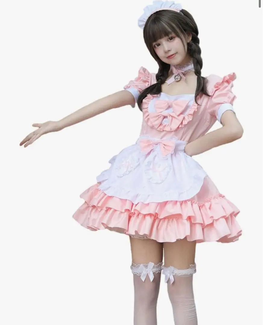 Thumbnail of Pink Maid Outfit Set, Size M