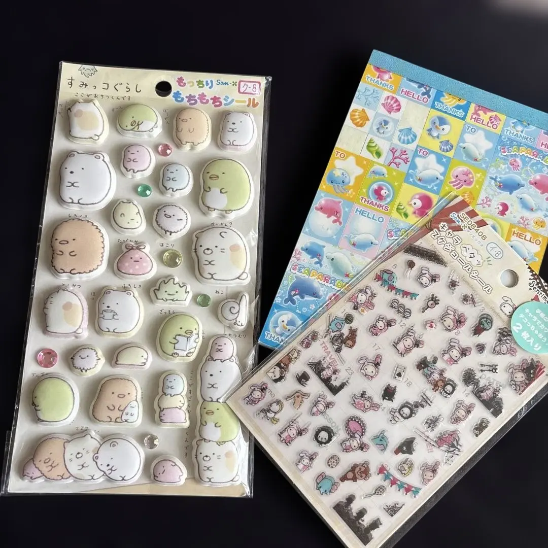 Thumbnail of Heisei Era San-X Sumikko Gurashi Mochi Mochi Stickers Puku Puku Stickers with Bonus