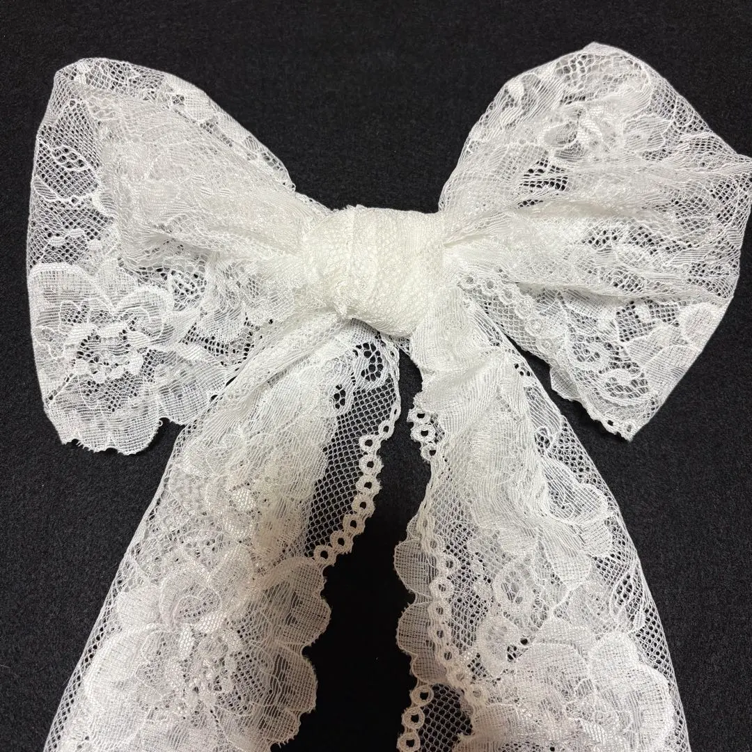 Thumbnail of Shigoki (obi accessory) / Total Lace Shigoki / Shikoki (obi accessory) / White & Lace / Shigoki / Obiage (sash overlay) / Long